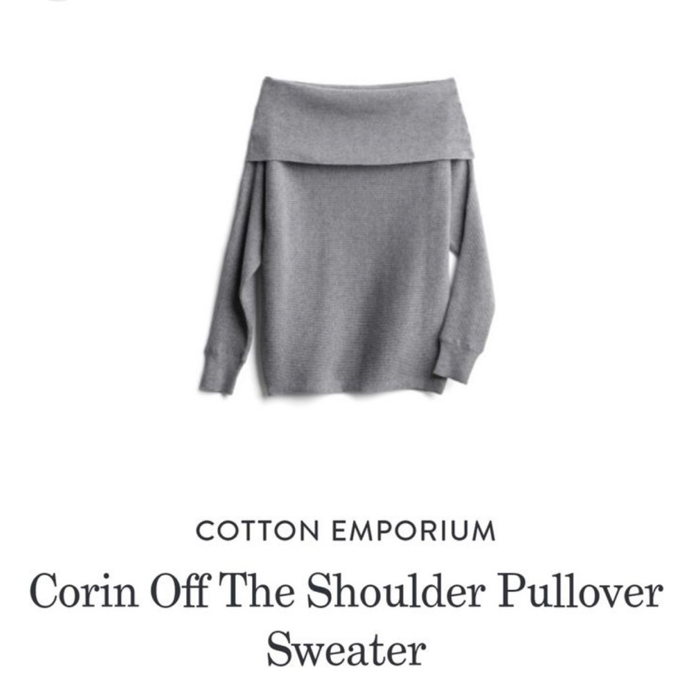 Off the shoulder sweater